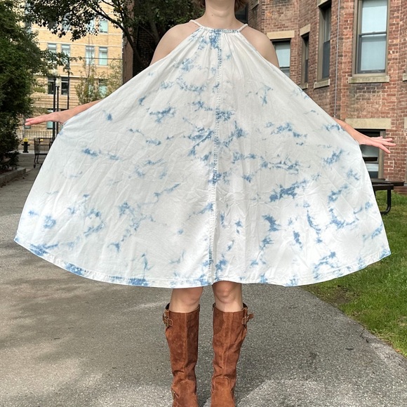 Anthropologie Holding Horses chambray tie dye swing dress, S. - Picture 13 of 16
